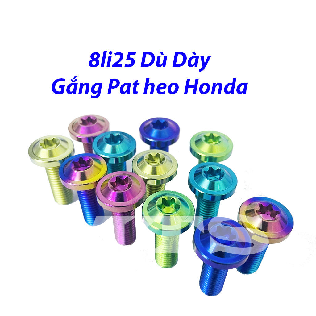 Ốc TITAN GR5 8li25 Dù Dày Gắn Gác Chân Ex WinnerPass Heo Honda-MTS