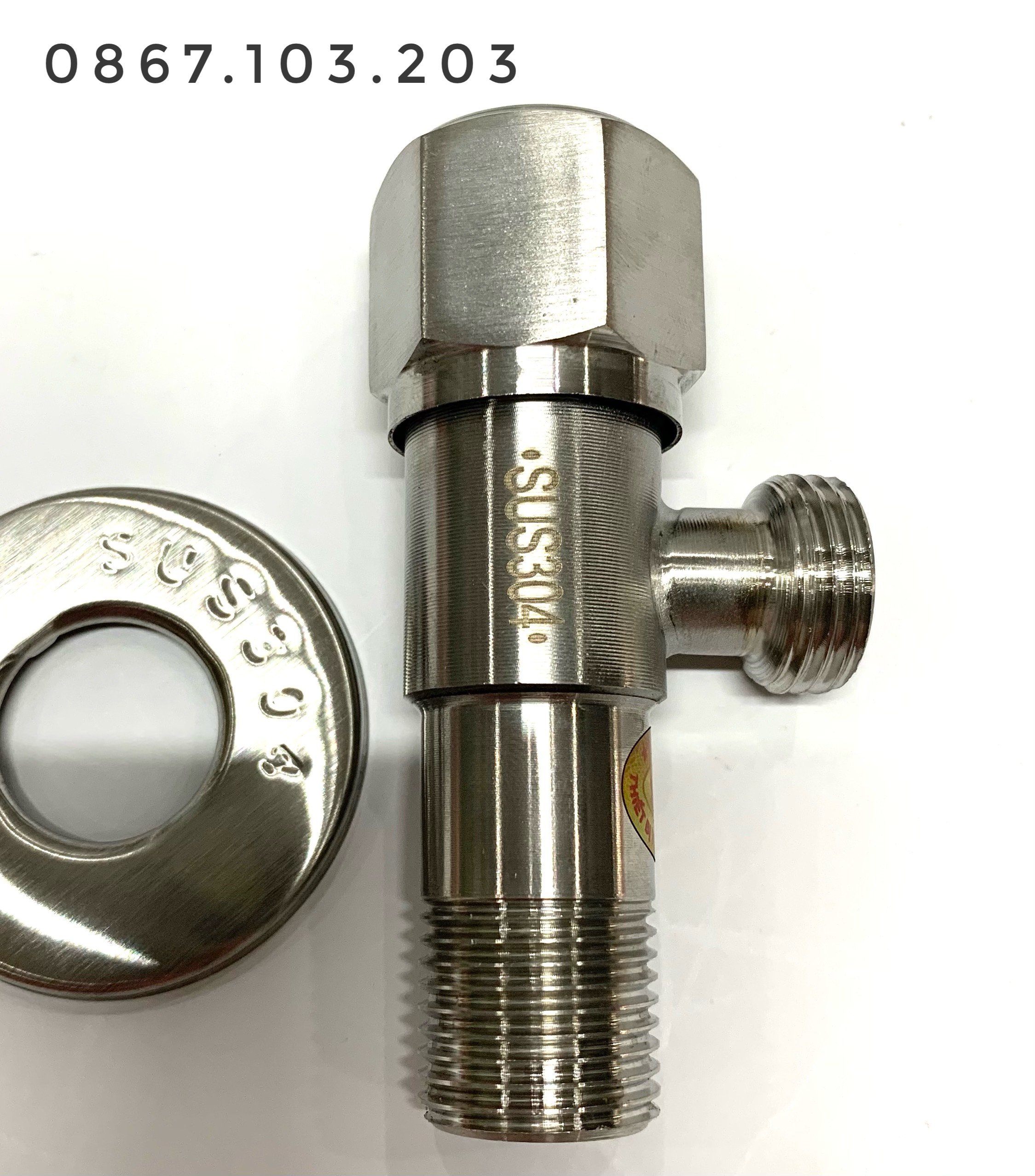 Van t giảm áp chia nước 2 ngã inox sus 304