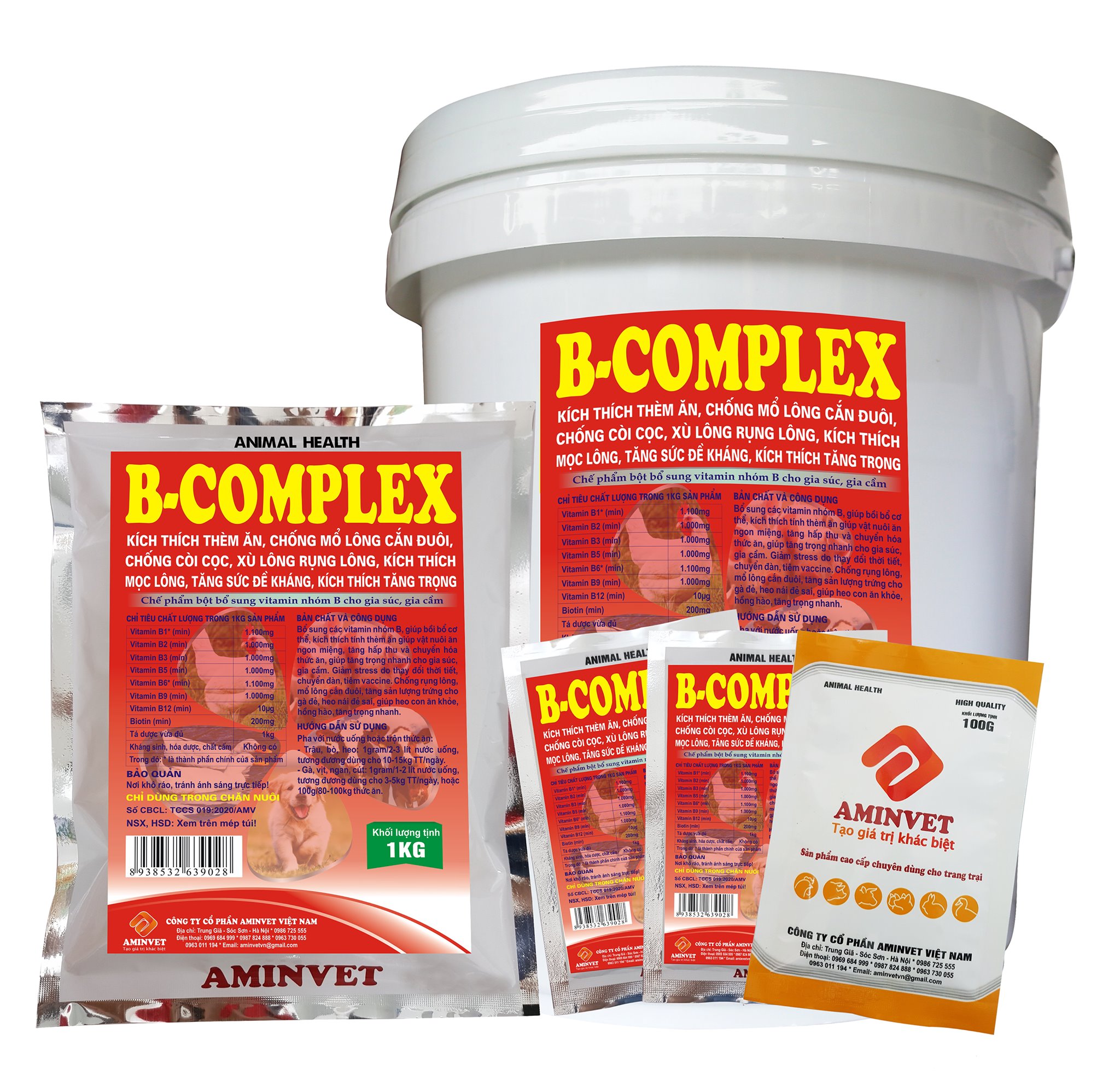 Bcomplex dùng cho chó, mèo, lợn, gà
