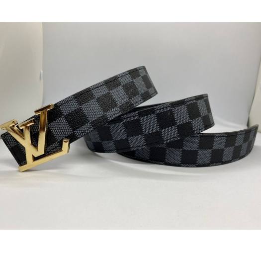 Thắt lưng nam caro đen LV
