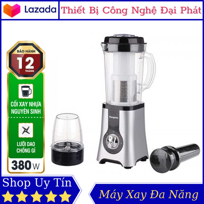 Máy xay sinh tố kangaroo kg2b3 , kg2b2 máy xay đa năng 2 cối chuyên dùng xay sinh tố và xay khô