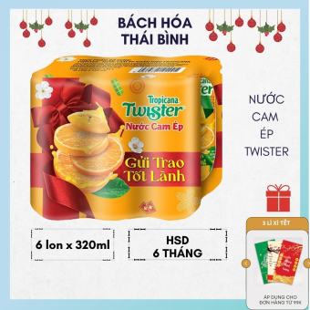 Lốc 6 lon Nước cam ép Twister x 320ml