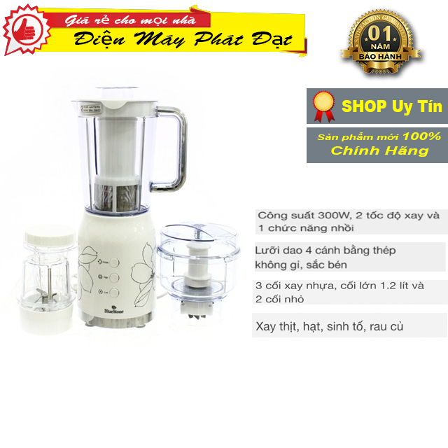 Máy xay sinh tố bluestone blb-5335w hàng mới 💯 bảo hành chính hãng 12 tháng ✅ chức năng chính: xay gia vị: hành, tỏi, ớt, nấm,...xay hạtxay rau củxay sinh tốxay thịt