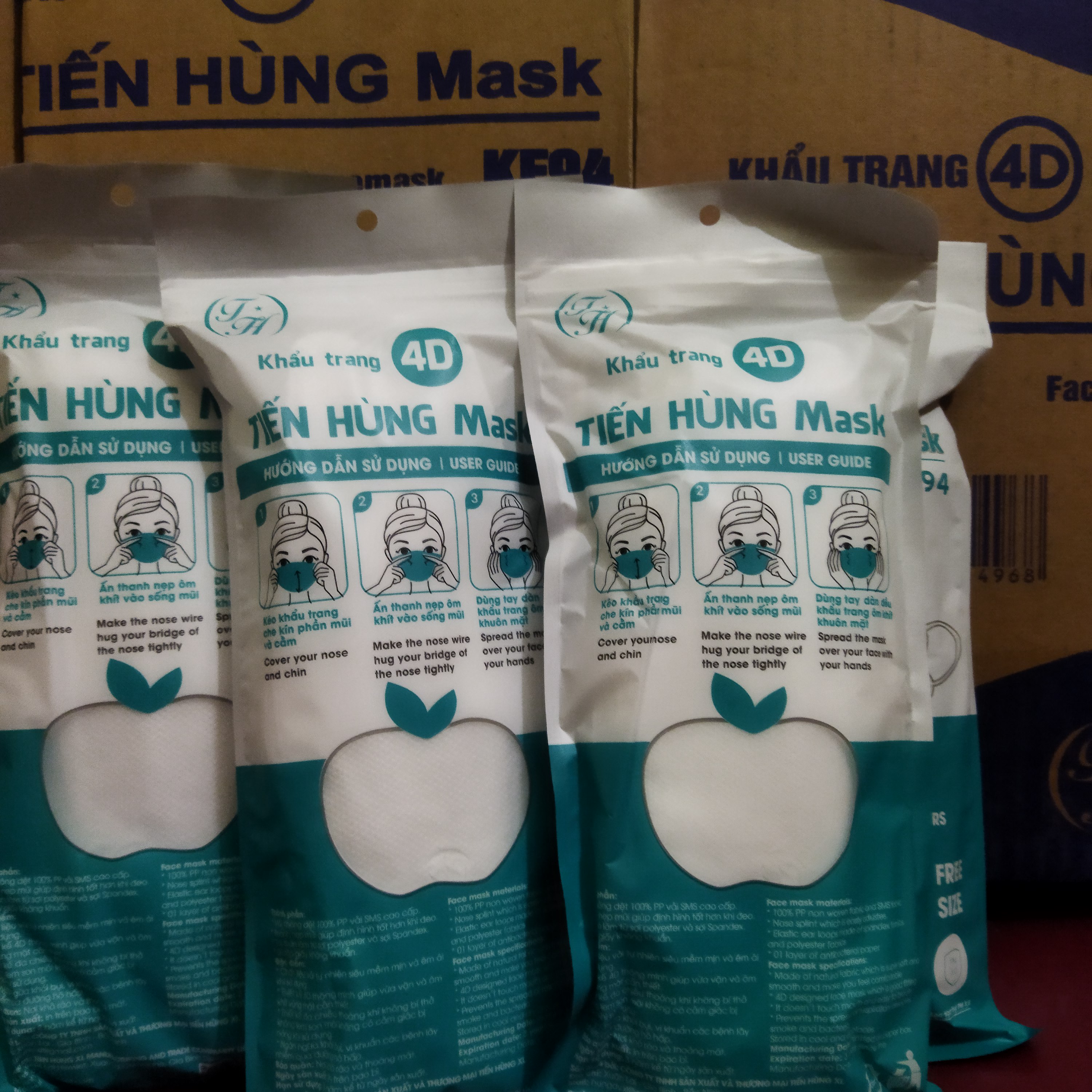Thùng khẩu trang 300 cái k94