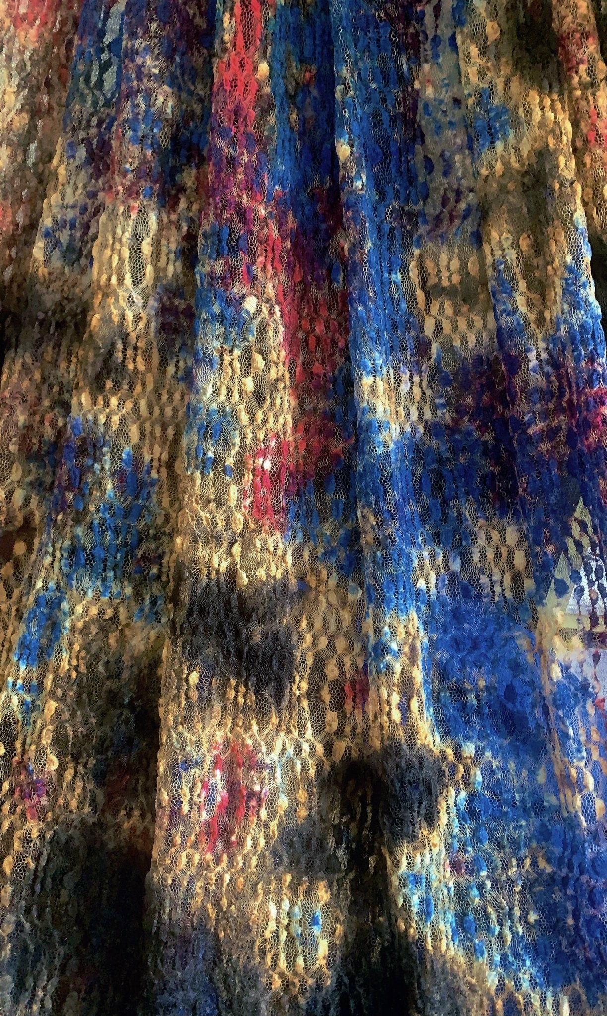 4m vải ren họa tiết sắc màu co giãn chất đẹp dùng may áo kiểu, váy đầm, phụ kiện trang trí chụp hình.