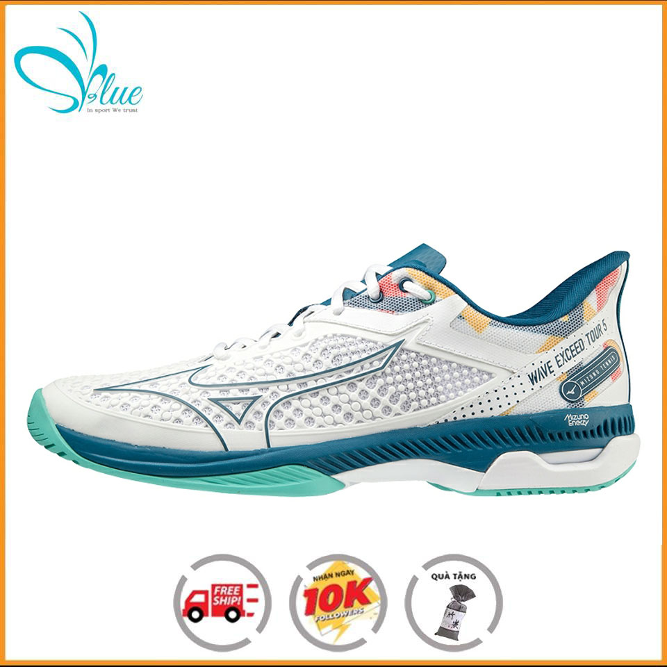 Giày tennis chính hãng mizuno wave exceed tour 5 ac 61ga227030 dành cho nam