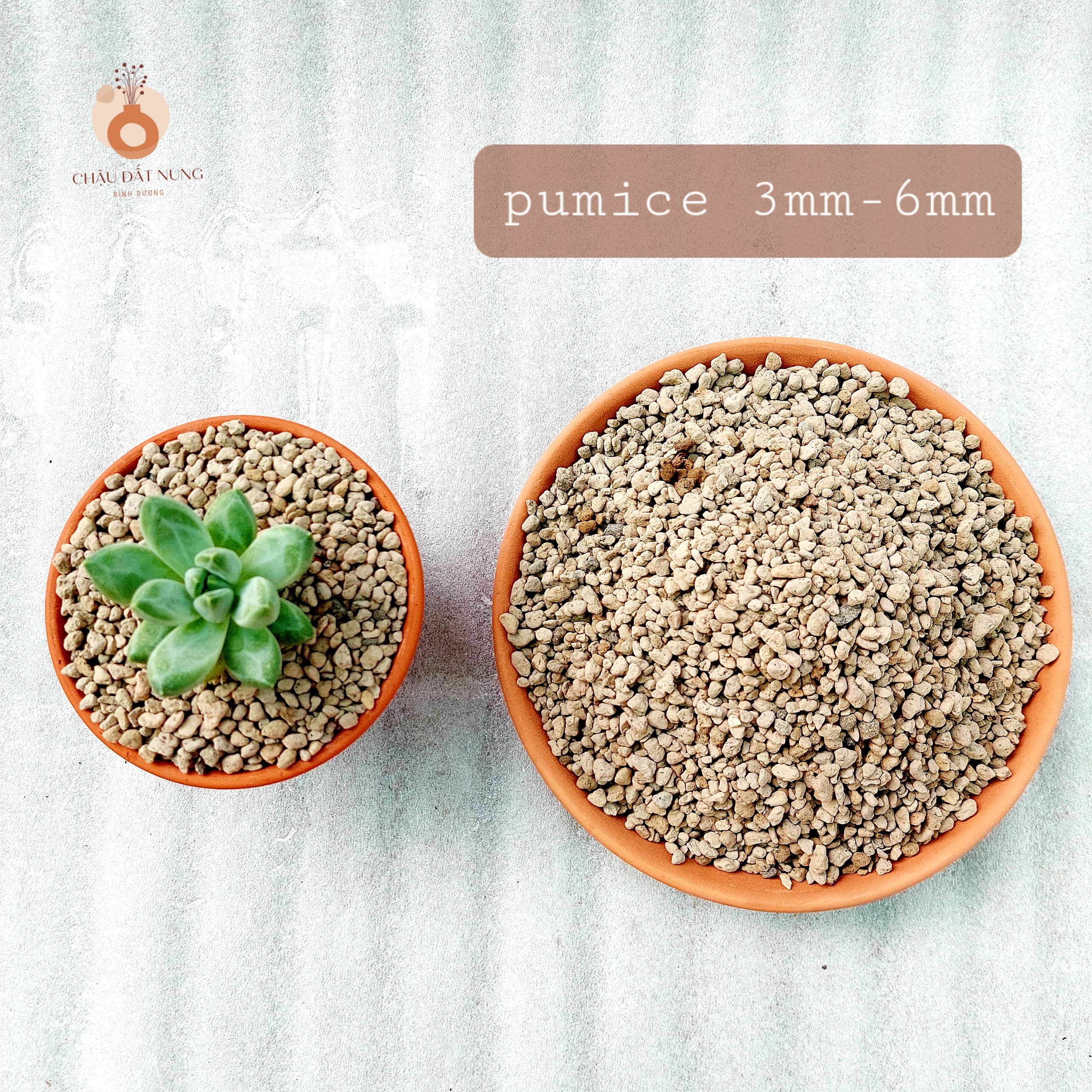 Đá PUMICE indo màu nâu size 3mm-6mm 100gram