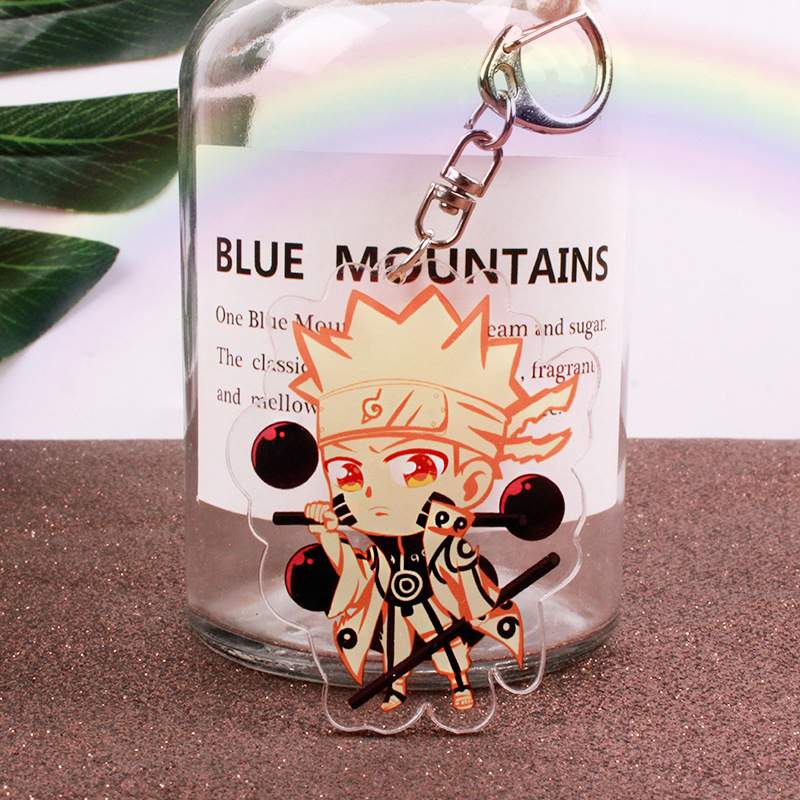 Móc Khoá Naruto , Sasuke ,☄️ Chất Liệu Mica, Nhựa trong suốt, In 2 Mặt [Loại1]