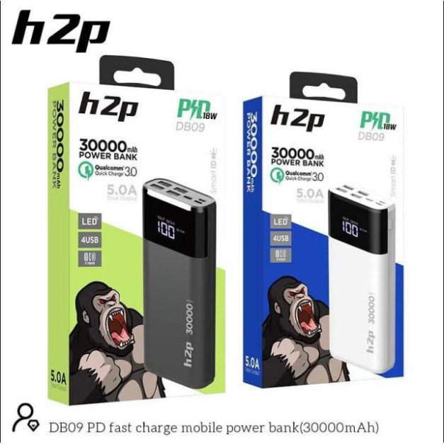 Pin Sạc Dự Phòng 10000mAh 30000mAh; 50000mAh Sạc Nhanh 18W Hoco DB07; DB09; DB11 Hỗ Trợ 4 Cổng USB chính hãng