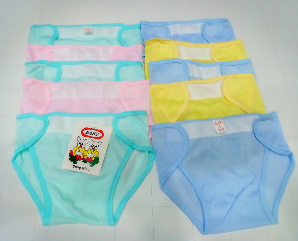 SET 10 TẢ VẢI MÀU COTTON ĐẸP  CHO BÉ (TRAI + GÁI)