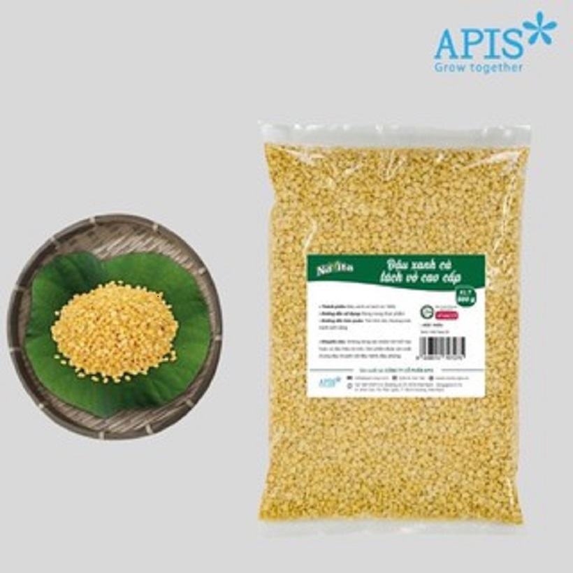 Đậu xanh cà tách vỏ 250gram tiện dụng cho việc nấu xôi nấu chè nấu cháo ngon hơn đầy bổ dưỡng Cô Ba Móm - Đặc Sản Nam Bộ