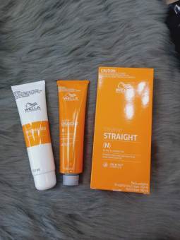 Bộ Thuốc Uốn Duỗi Tóc Wella Creatine Straight dành cho tóc khỏe 100ml X2