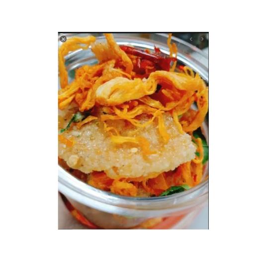 300g Cơm Cháy Lắc Khô Gà Lon Pet