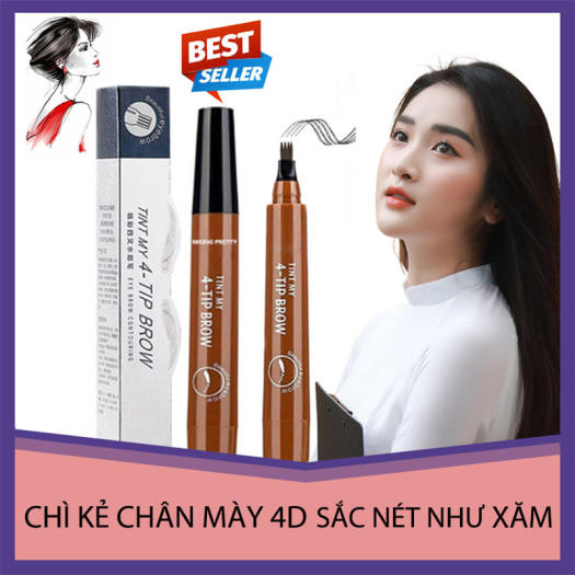[HOT TREND] Kẻ Chân Mày Chì Kẻ Chân Mày 4D Không Thấm Nước Bền Màu Sắc Nét Như Xăm Bút Chì Kẻ Chân Mày Phẩy Sợi 4 D OPEN SHOP