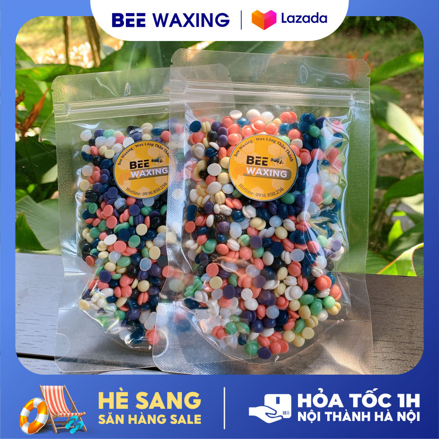 [MIX CÁC MÀU] 200GR SÁP WAX LÔNG MIX CÁC MÀU - [Tặng Kèm Que Wax]