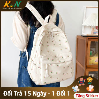 Balo Nữ Hoa Nhí Đáng Yêu, Balo Nữ Thời Trang Họa Tiết Hoa Nhí, Balo Nữ Hàn Quốc Hoa Nhí Dễ Thương - OBL092 - Xưởng Túi Ví Balo Chuyên Sỉ Lẻ