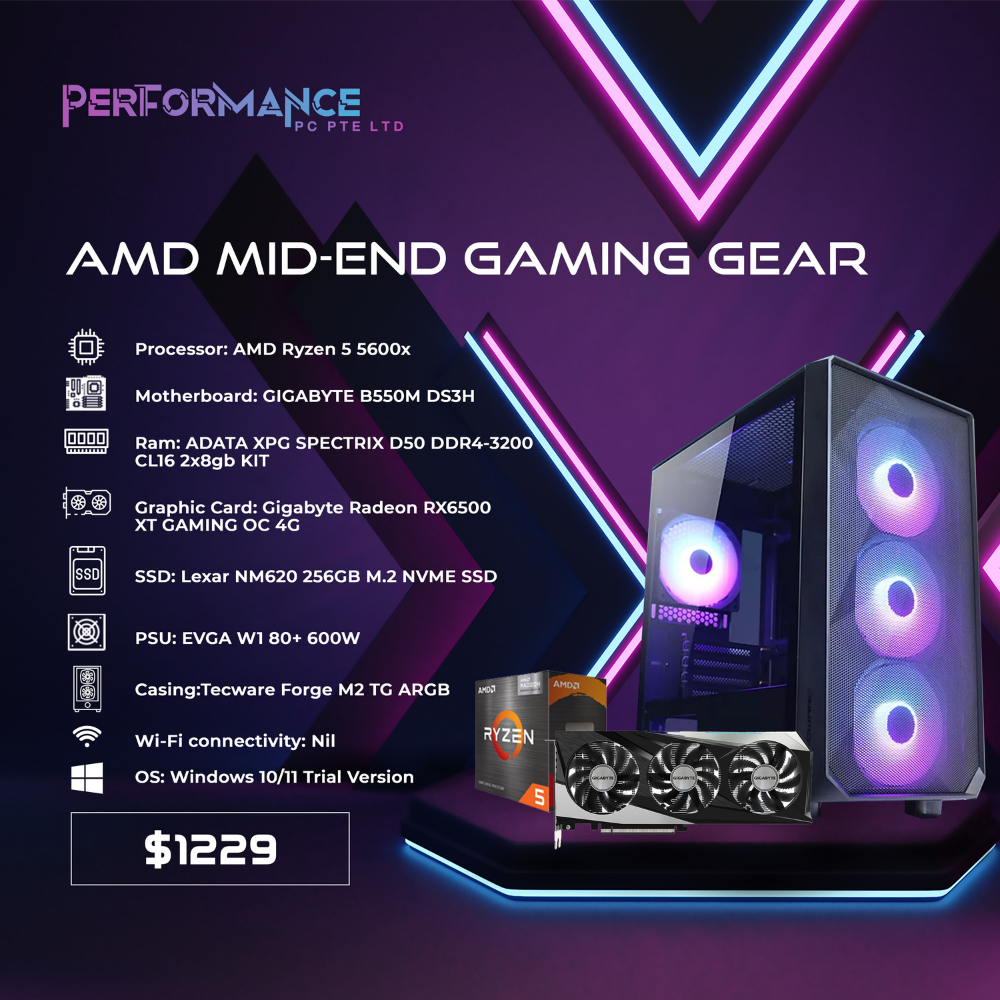 Intel BUDGET Gaming PC Build - ft Tecware Forge M2 & 6500XT LIVE
