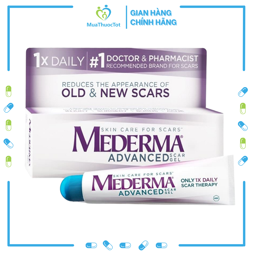 Kem hỗ trợ làm mờ vết sẹo nhanh chóng mederma advanced 20g