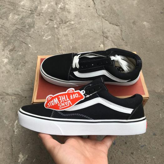 Giày Vans Old Skool Màu Đỏ Mận, Đen