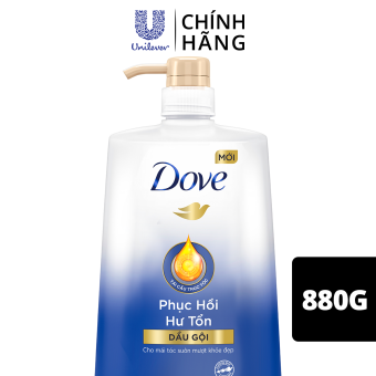 MUA 199K TẶNG 1 QUÀ - Dầu gội phục hồi tóc Dove Phục Hồi Hư Tổn Công nghệ độc quyền Định Vị Hư Tổn Chính Xác cho tóc suôn mượt, khỏe đẹp 880g