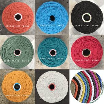 0.5kg dây thừng macrame màu 5mm - Macrame Colour VietNam