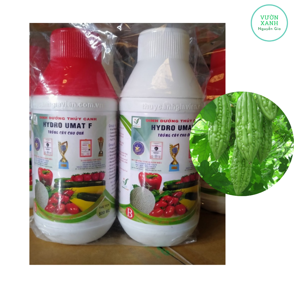 Dung Dịch Thủy Canh Trồng Dây Leo, Ăn Trái Hydro Umat F 500ml A + 500ml B