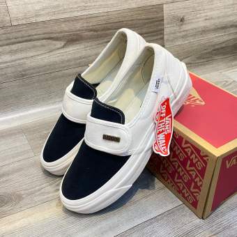 Giày Vans FOG Slipn on đen trắng, giày vans lười Cao cấp. size 36 - 43 full box