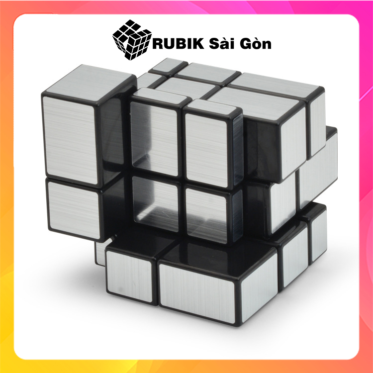 Rubik Gương Mạ Bạc Mirror Silver Rubic Biến Thể MoYu Meilong Kiểu Dáng Đẹp Xoay Trơn Mượt Giá Hợp Lý