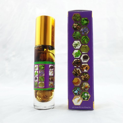 [HCM]Dầu Gió Lăn 19 Vị Thảo Dược OTOP Herbal Liquid Balm Puya Brand Thái Lan