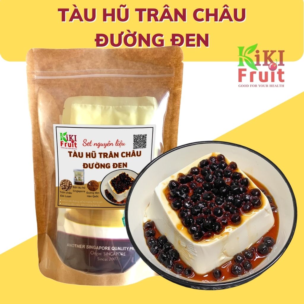 Tàu Hũ Trân Châu Đường Đen Mềm Mịn Thơm Ngon Kèm Công Thức- KiKi Fruit