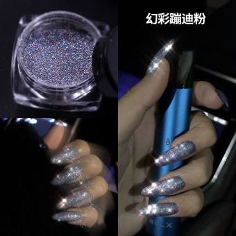 [ Mới] Bột crom đắp móng crom ánh cầu vòng 7 màu hiệu ứng tráng gương sáng bóng phụ kiện nail hot 2020