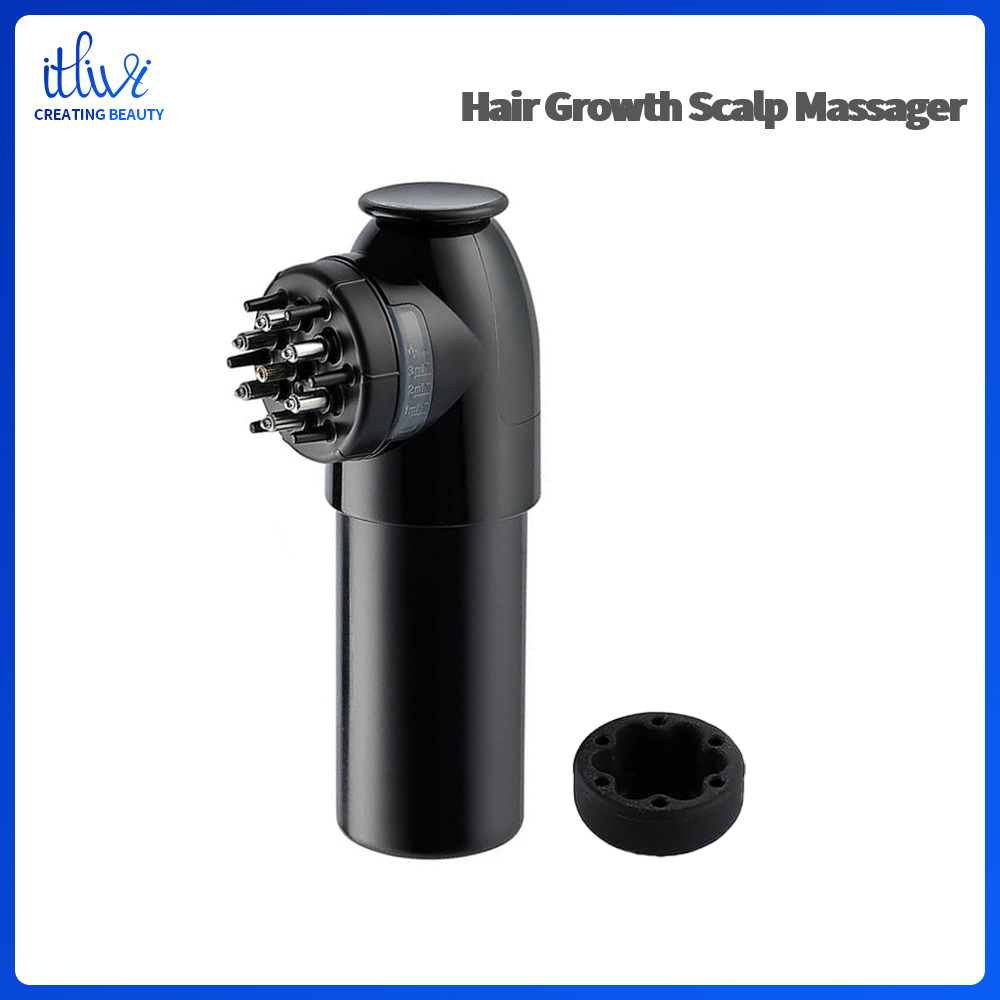Gambar itlivi Hair Growth Scalp Massager Oil Hair Care Shampoo for Dandruff Head Scrubber Hair Massage Tool Essential Oil Comb Liquid Scalp Brush