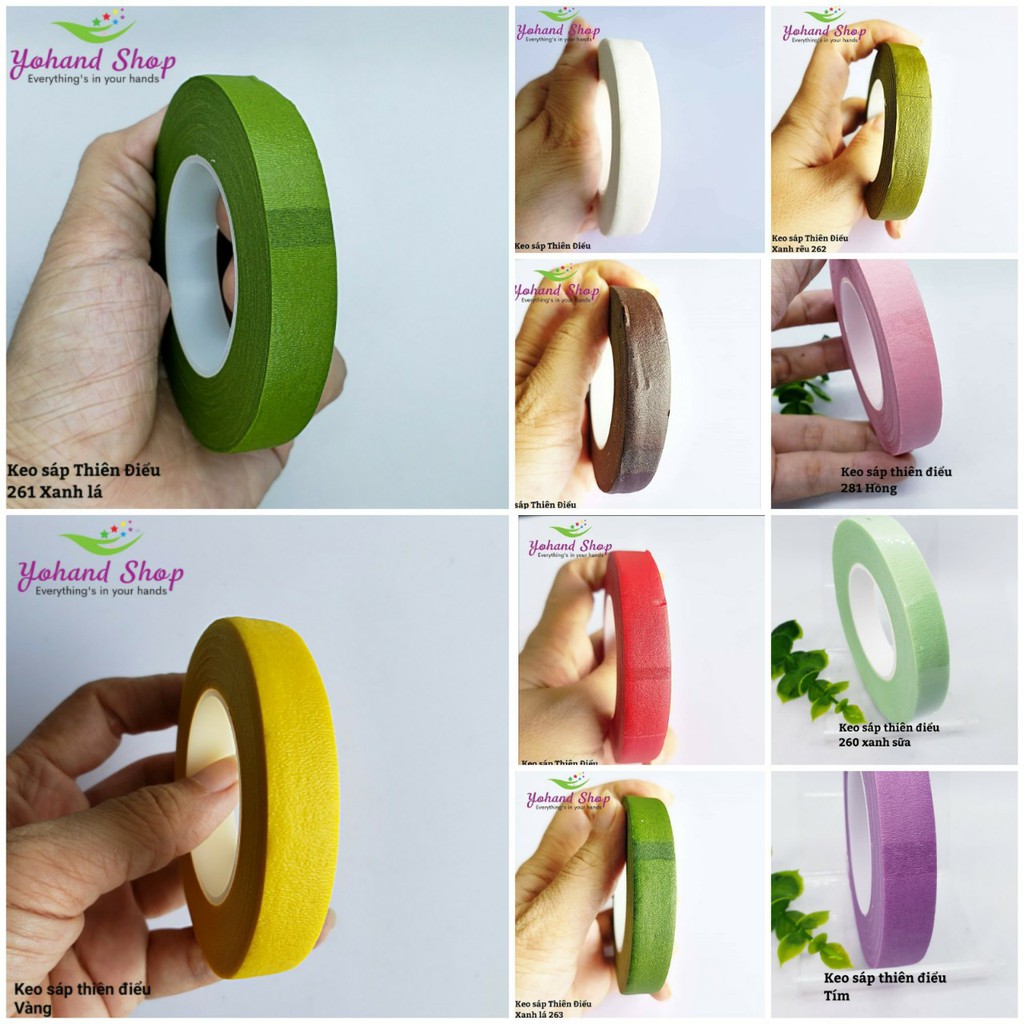 1 Cuộn keo sáp quấn cành hoa