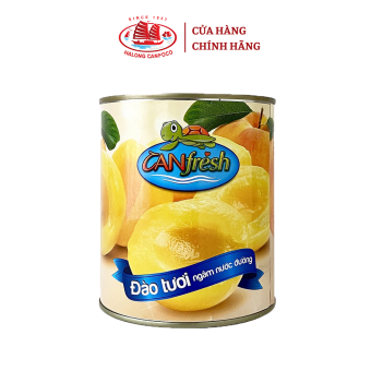 Đào Ngâm Nước Đường CANfresh 820g - Đồ Hộp Hạ Long