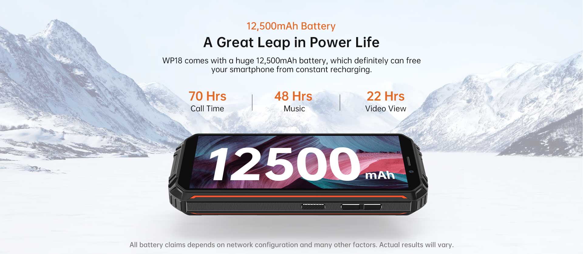 Điện thoại oukitel wp18 pin trâu 12.500mah siêu bền mới 100%