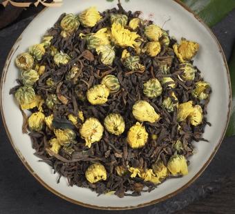 Trà đen hoa cúc túi 100g ( hồng trà hoa cúc)