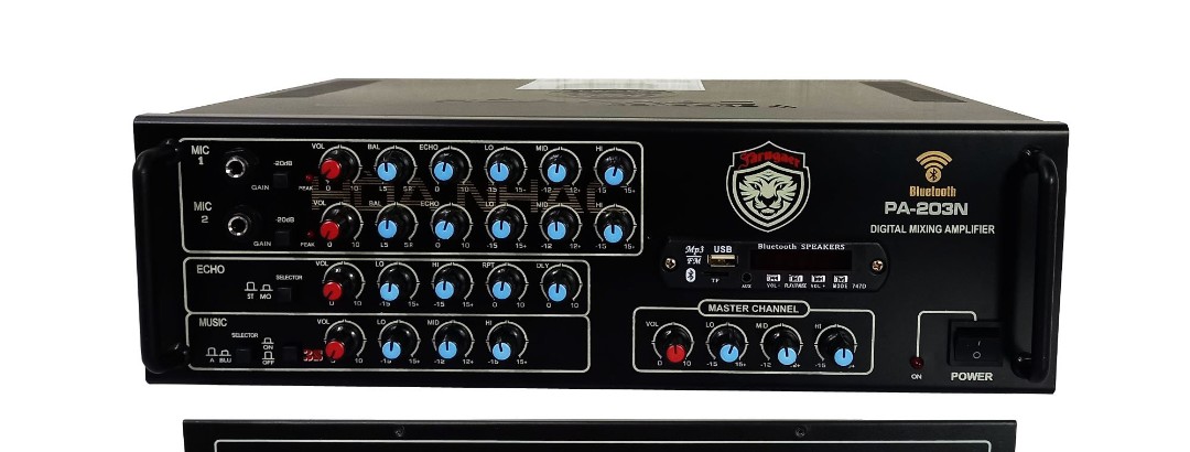 Âm ly karaoke gia đình jaguar PA-203N 8 sò, hát karaoke gia đình phù hợp nhiều loại loa
