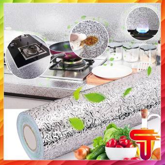 Giấy Bạc Dán Bếp Cách Nhiệt Chống Cháy Cuộn Giấy Bạc Dán Bếp Dài 3 Mét x 0.6 Mét - Giấy Bạc Dán Tường Giấy Cách Nhiệt