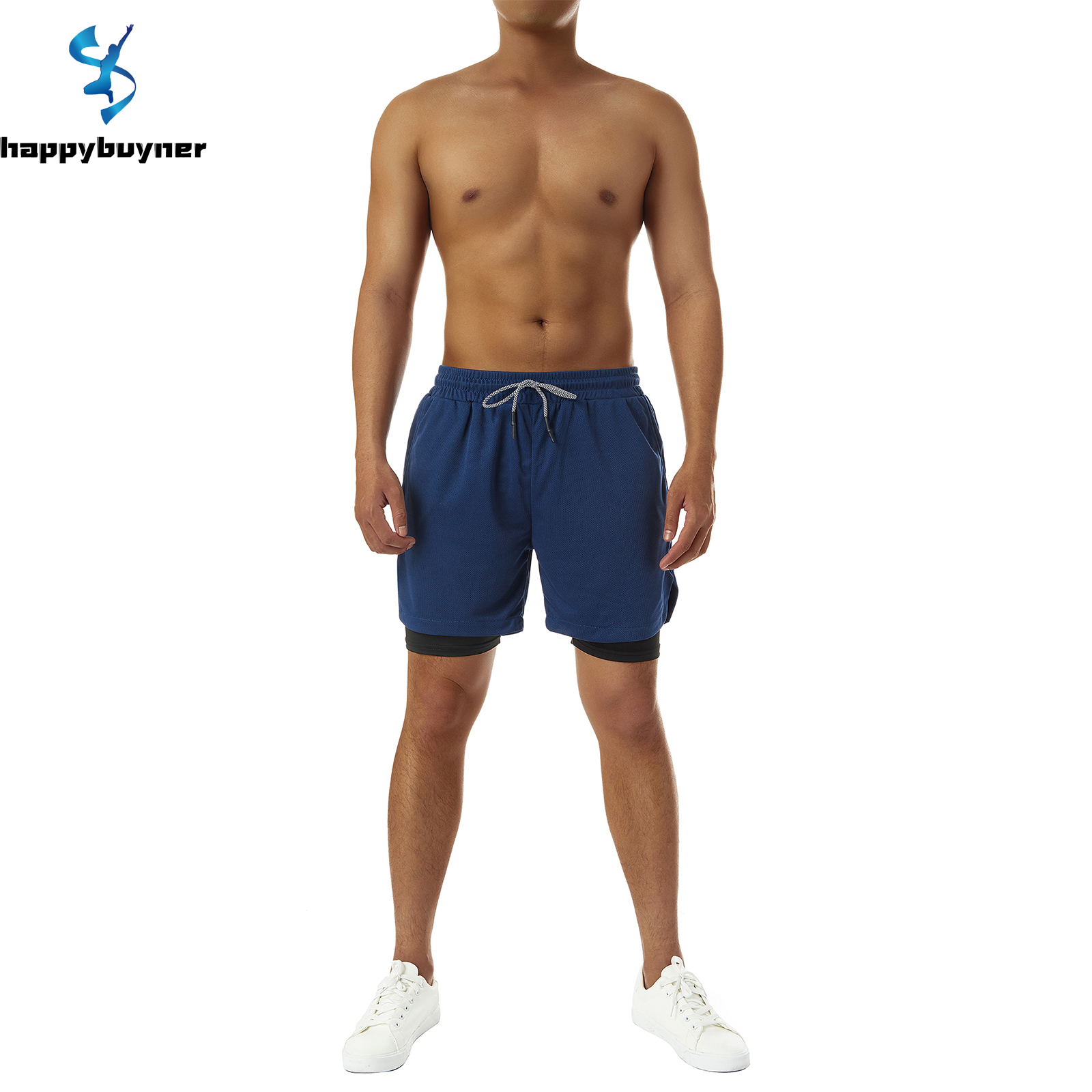 Men Short Pants Sport Shorts Drawstring Casual Bermudas