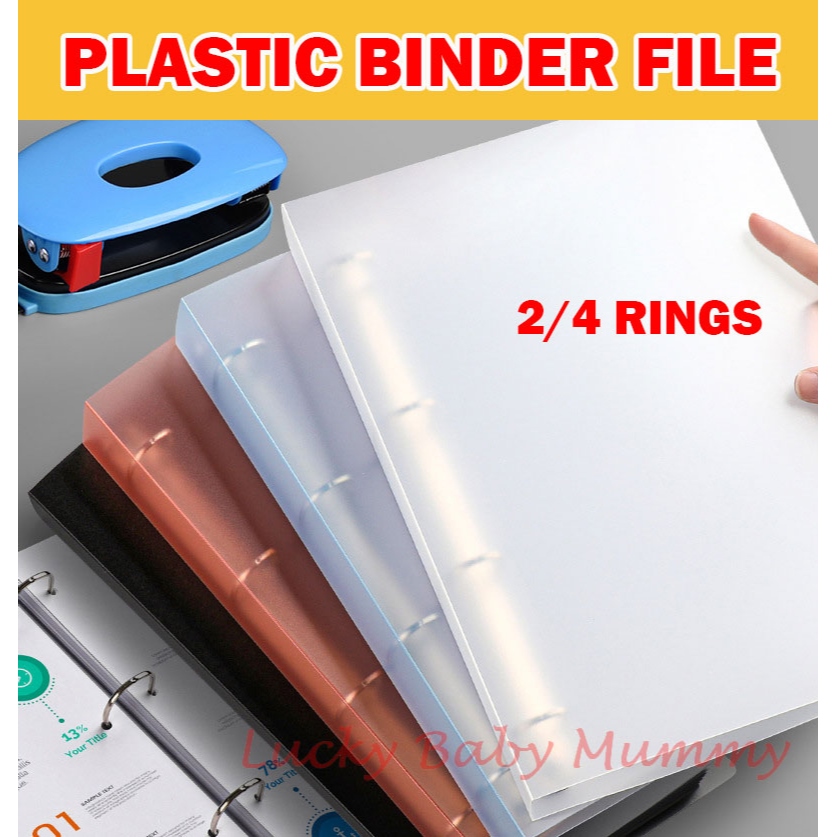 4 Hole Binder Folders A4 File Folders 4 Hole Binder Folders Document Ring Binder  Folder Display Book Morandi Color Waterproof Office School Supplies  Document Storage Bag Insert File Folder