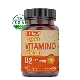 Deva Vegan Vitamin D (2400 IU) - Bổ Sung 2400 IU Vitamin D Thuần Chay