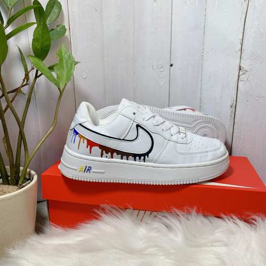 Giày Sneaker Trắng Force- Vảy Sơn Cực Chất Giày Thời Trang Cặp Đôi Nam Nữ [ Full Box]