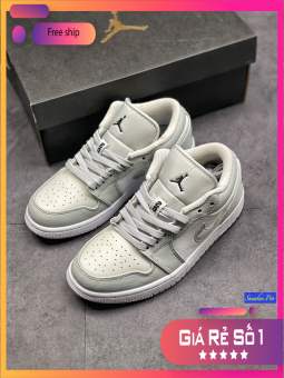Giày thể thao Air Jordan 1 Low White Camo năng động êm ái, giày cổ thấp jordan