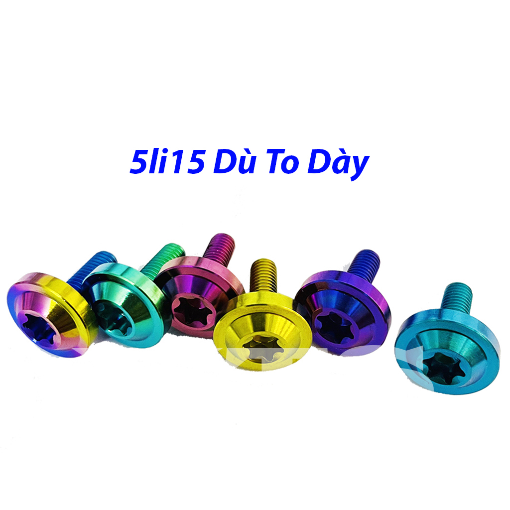 Ốc TITAN GR5 5li15 Dù To Bắt Bợ Cổ Sh Ý/Bợ Cổ Winner/Chụp Pô Winner V1/Đồng Hồ WInner-PHS