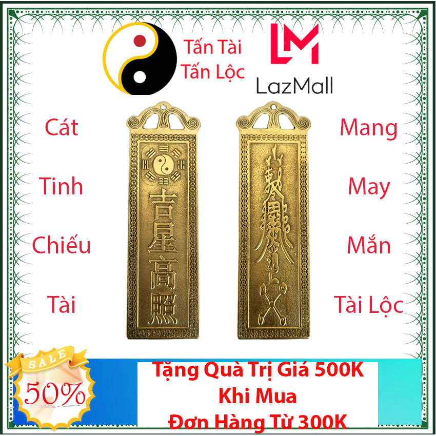 Lệnh bài cát tinh chiêu tài mang lại may mắn gia tăng tài lộc cho cửa hàng, công ty, mang vượng khí cho nhà bạn – lệnh bài may mắn tấn tài tấn lộc