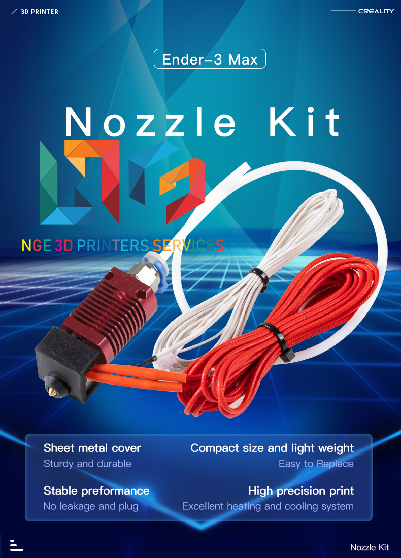 Bộ cụm đùn Hotend Kit cho máy in 3d Creality series Ender và CR...