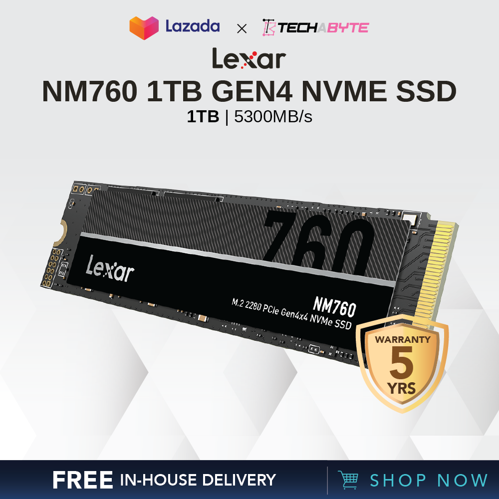 Lexar® NM760 M.2 2280 PCIe Gen4x4 NVMe SSD
