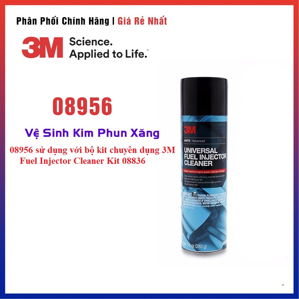 08956 Dung dịch vệ sinh kim phun xăng 3M 08956 Sử dụng với bộ kit chuyên dụng 3M, dung dịch súc béc kim xăng SONQUANGPHU422