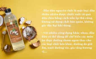 DẦU DỪA 100% NGUYÊN CHẤT SẢN XUẤT BẾN TRE
