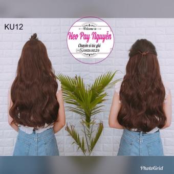 Tóc giả kẹp u xoăn dợn dài 65cm